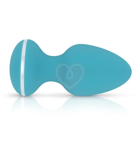 Анальная пробка с вибрацией Cala Azul Blanca Anal Plug голубая фото 3