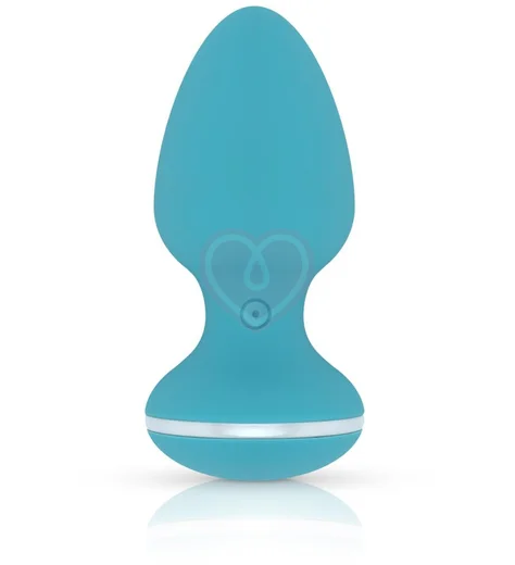 Анальная пробка с вибрацией Cala Azul Blanca Anal Plug голубая фото 4