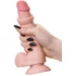 Реалистичный гнущийся фаллоимитатор на присоске My Babe My Pretty телесный 15 см фото 6