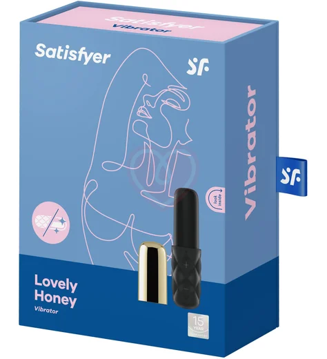 Мини-вибратор Satisfyer Mini Sparkling Darling чёрно-золотой фото 4