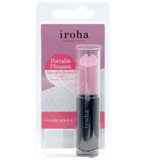 Минивибратор в виде помады Tenga Iroha Stick розовый фото 3