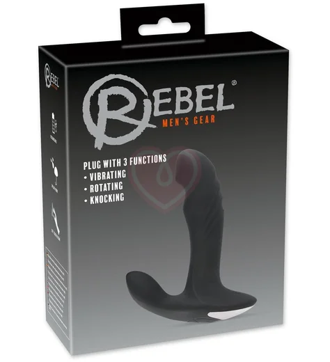 Вибростимулятор простаты с ротацией Rebel чёрный фото 4