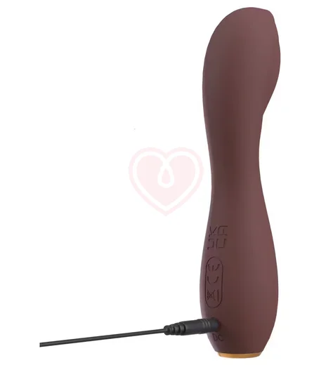 Вибратор Hazel 05 с изогнутым кончиком коричневый фото 5