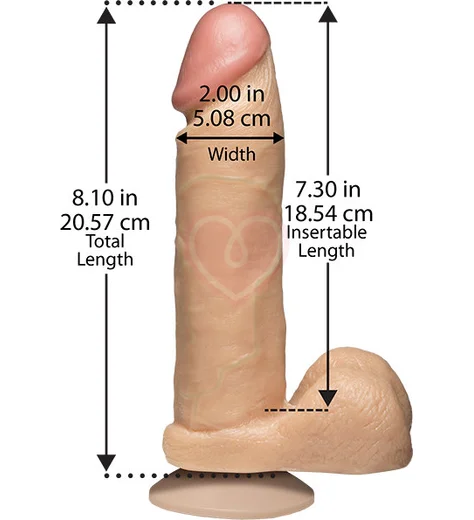 Реалистичный фаллоимитатор с присоской и Vac-U-Lock Realistic Cock 18 см телесный фото 3