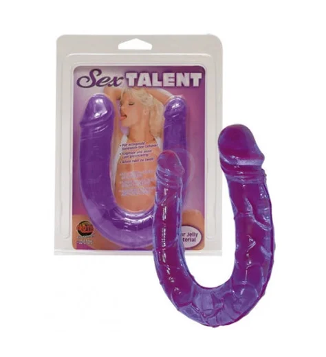 Фаллоимитатор двухсторонний Sex Talent Double Dong фиолетовый фото 2