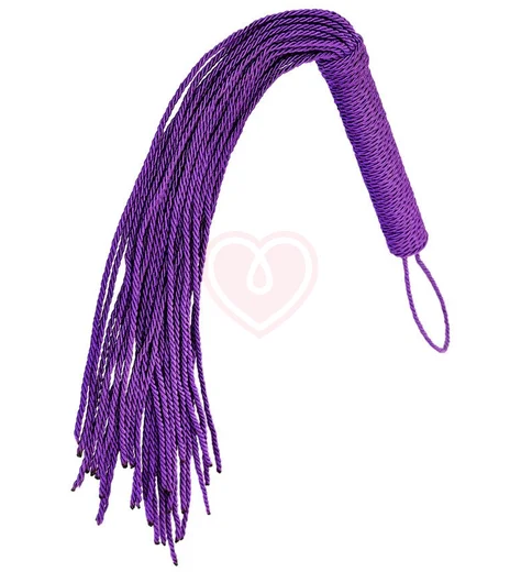 Флоггер с хвостами верёвки ToyFa Theatre сиреневый фото 2