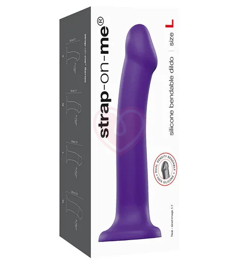 Фаллоимитатор Strap-On-Me Dildo Dual Density Semi-Realistic L 17 см фиолетовый фото 4