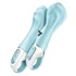 Расширяемый вибратор Satisfyer Air Pump Vibrator 5 с приложением голубой фото 5