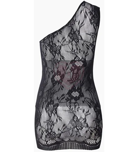 Сорочка на одно плечо Impulse чёрная фото 7