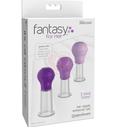 Вакуумные присоски Nipple Enhancer Set фиолетовые фото 2