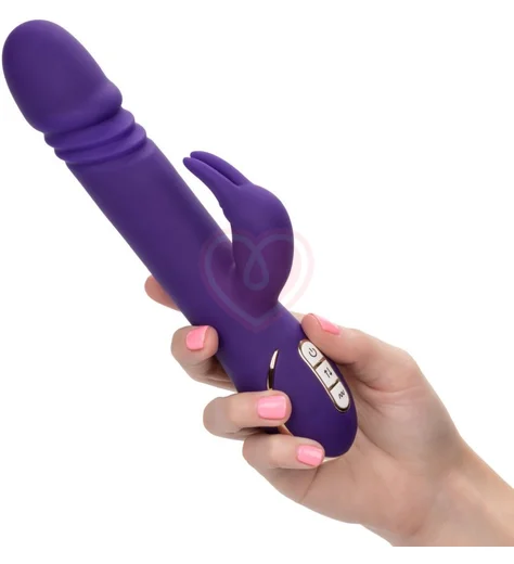 Вибратор-кролик с пульсацией Signature Thrusting Rabbit фиолетовый фото 4