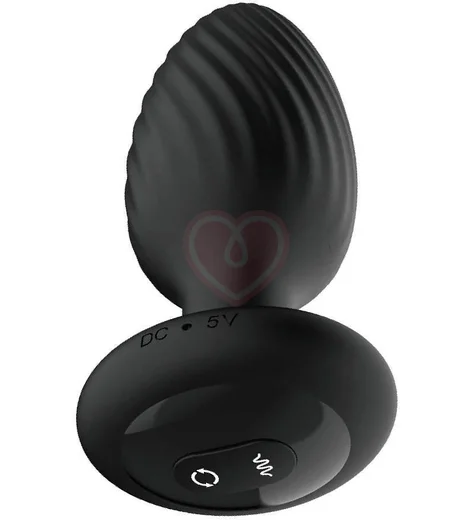 Анальная вращающаяся вибропробка Nexus Tornado Medium чёрная фото 2