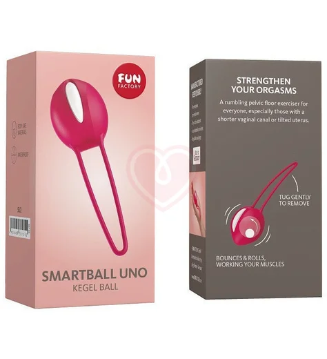 Вагинальный шарик Fun Factory Smartball Uno красный фото 3