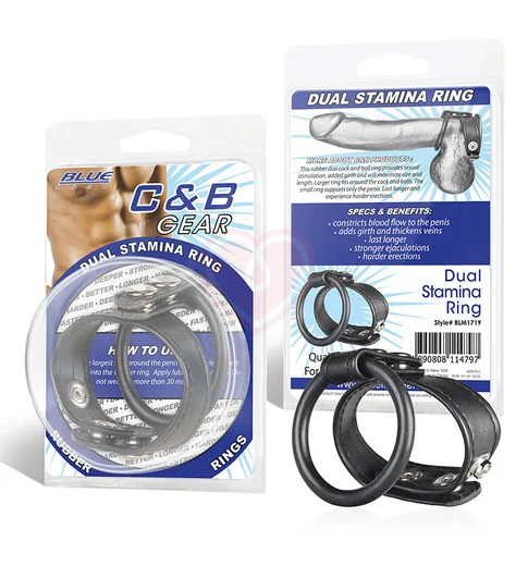 Двойное кольцо выносливости на пенис Dual Stamina Ring фото 2