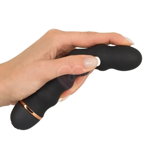 Гибкий волнистый вибратор Bendy Wavy чёрный фото 3