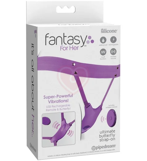 Вибратор-бабочка с пультом управления Ultimate Butterfly фиолетовая фото 2