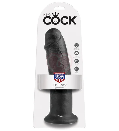 Фаллоимитатор на присоске King Cock 26 см чёрный фото 4