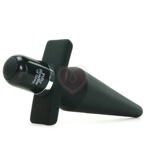 Анальная пробка с вибрацией '50 оттенков серого' Delicious Fullness Vibrating Butt Plug фото 3