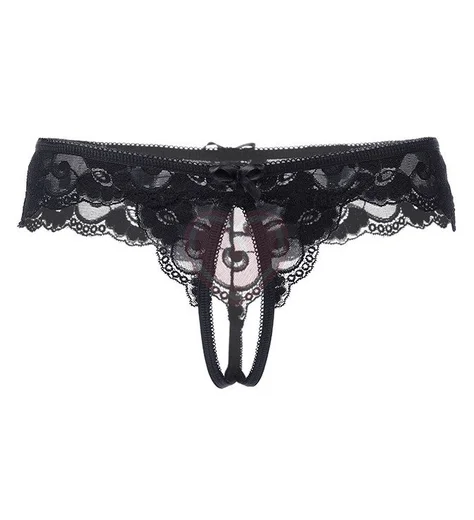Эротические трусики с большим вырезом Erolanta чёрные фото 3