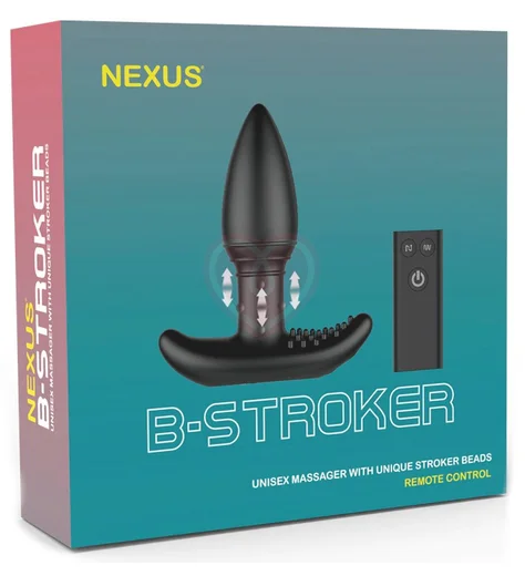 Анальная вибропробка с подвижными шариками Nexus B Stroker фото 4