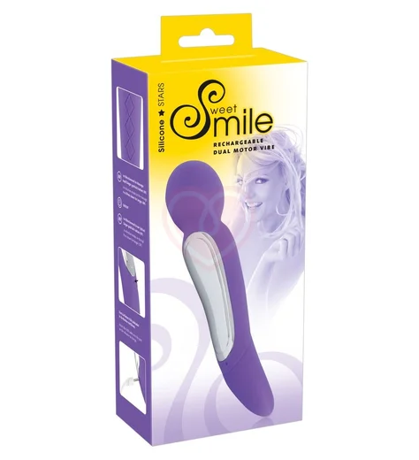 Массажёр вибратор Smile Dual Motor фиолетовый фото 4
