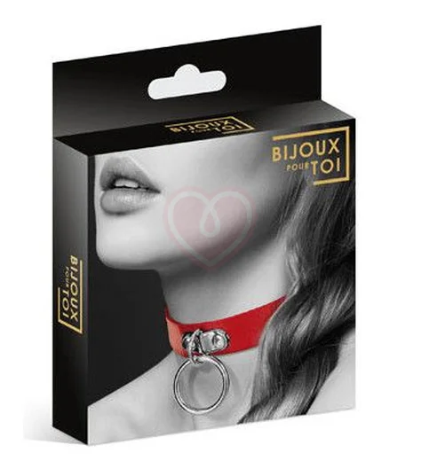 Чокер с кольцом Bijoux Pour Toi красный фото 2