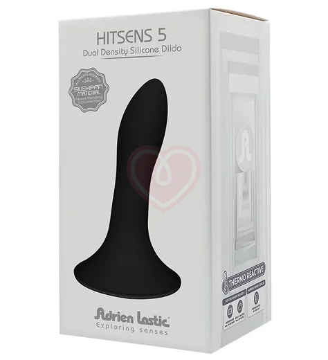 Небольшой фаллоимитатор на присоске Hitsens 5 чёрный фото 2