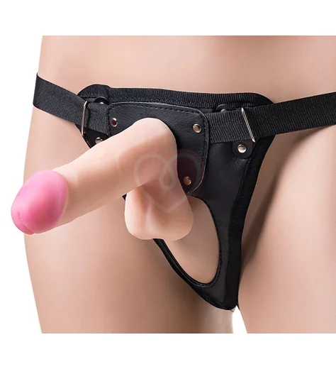 Реалистичный страпон RealStick Strap-On Hunter 14,5 см фото 6