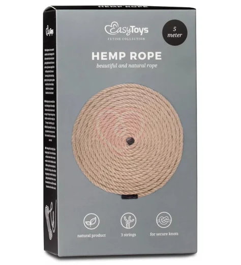 Пеньковая верёвка для бондажа Hemp Bondage Rope 5 метров фото 2