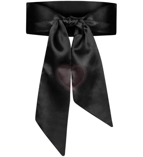 Атласная лента для связывания чёрная фото 3