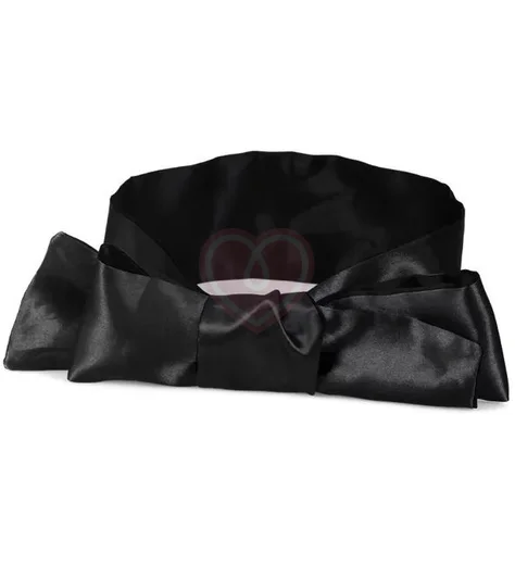 Атласная лента для связывания чёрная фото 5