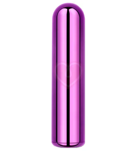 Маленькая вибропуля с двумя насадками Le Wand Bullet фиолетовая фото 7