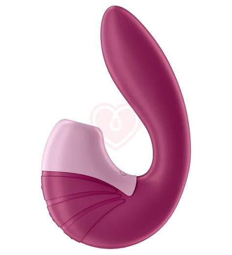Вибратор с вакуумным стимулятором Satisfyer Supernova розовый фото 5