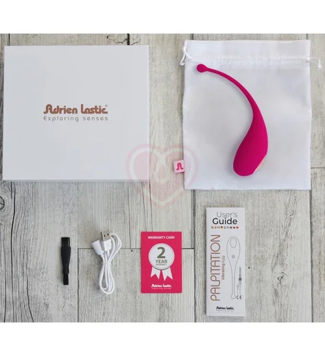 Виброяйцо с управлением от приложения Adrien Lastic Palpitation розовое фото 3