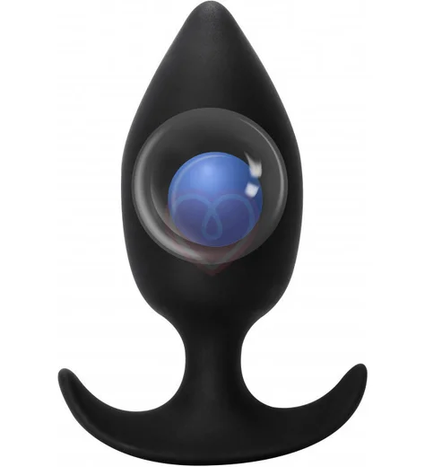 Анальная пробка со смещенным центром тяжести Spice It Up Insatiable чёрная фото 2