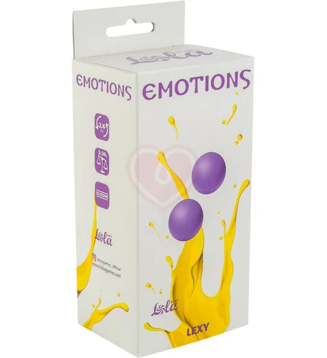 Вагинальные шарики без сцепки Emotions Lexy Small 2,4 см фиолетовые фото 2
