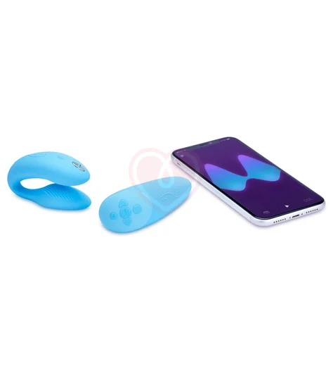 Парный вибратор с сенсорным пультом управления We-Vibe Chorus голубой фото 2