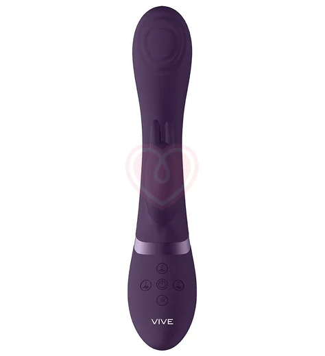 Вибратор Cato с клиторальным стимулятором и пульсацией для зоны G фиолетовый фото 3