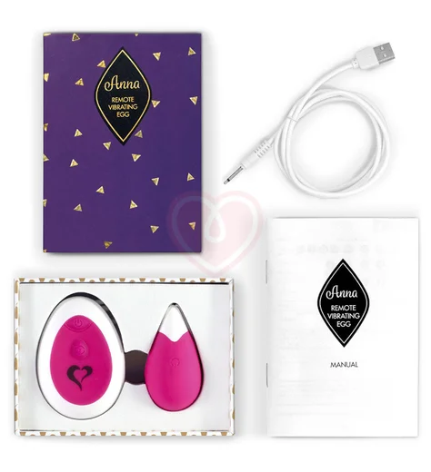 Виброяйцо с пультом управления Anna Vibrating Egg розовое фото 2