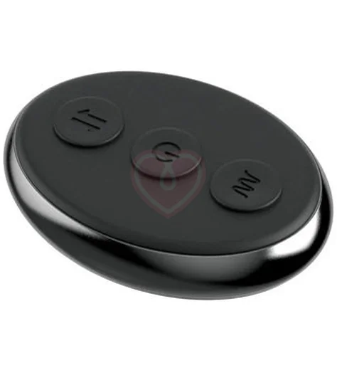 Стимулятор простаты с вибрацией эрекционным кольцом и пультом Ass-gasm Slide Glide чёрный фото 2