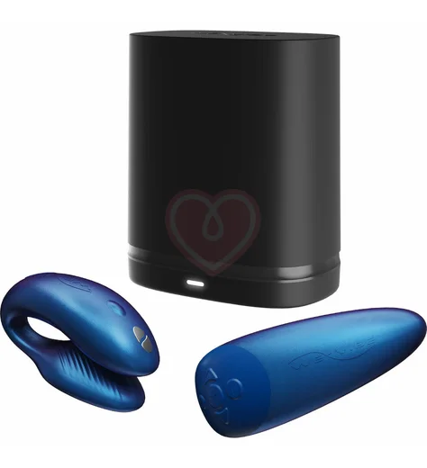 Парный вибратор с сенсорным пультом управления We-Vibe Chorus синий фото 5