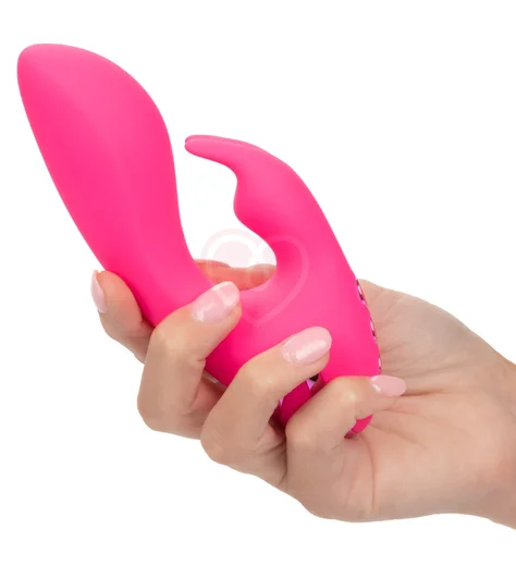 Вибратор со стимулятором клитора So. Cal Sunshine розовый фото 3