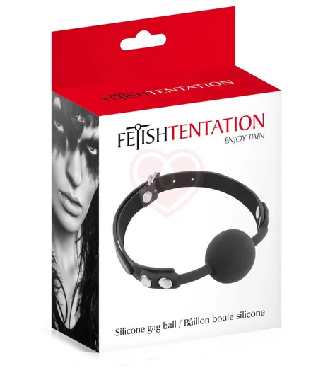 Кляп с силиконовым шариком Fetish Tentation чёрный фото 2