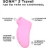 Клиторальный вакуумно-звуковой массажёр Lelo Sona 2 Travel розовый фото 3
