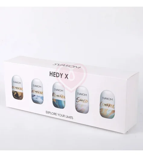 Набор из 5 мастурбаторов Svakom Hedy X с разным рельефом фото 3