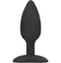 Светящаяся пробка с нагревом Glow Heating Anal Butt Plug чёрная фото 1