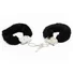 Наручники с чёрным мехом Love Cuffs фото 1