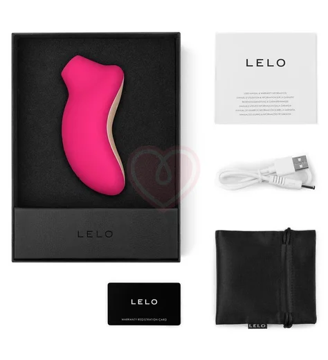 Клиторальный вакуумно-звуковой массажёр Lelo Sona вишнёвый фото 3