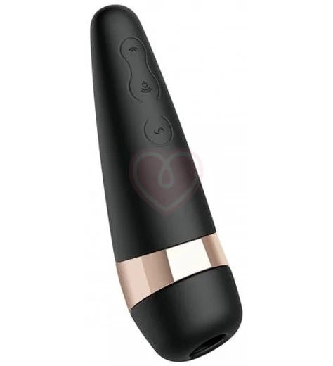 Вибратор с вакуумной клиторальной стимуляцией Satisfyer Pro 3 Vibration чёрный фото 3