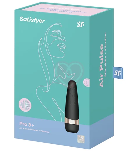 Вибратор с вакуумной клиторальной стимуляцией Satisfyer Pro 3 Vibration чёрный фото 7